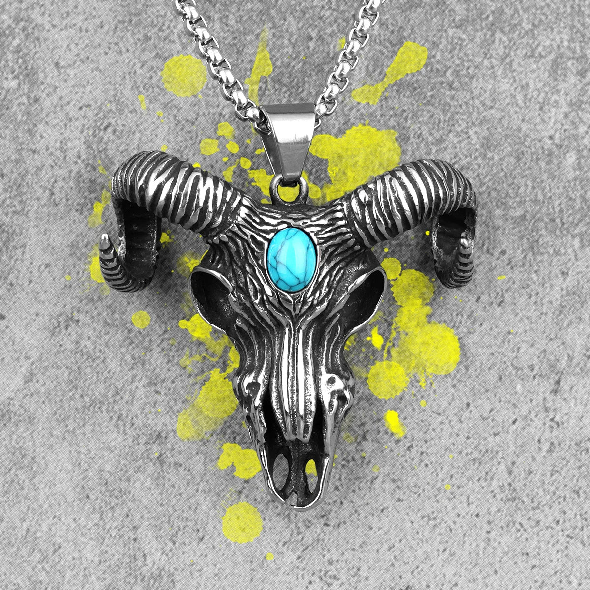 PENDRA Solamora Skull Motif Necklace