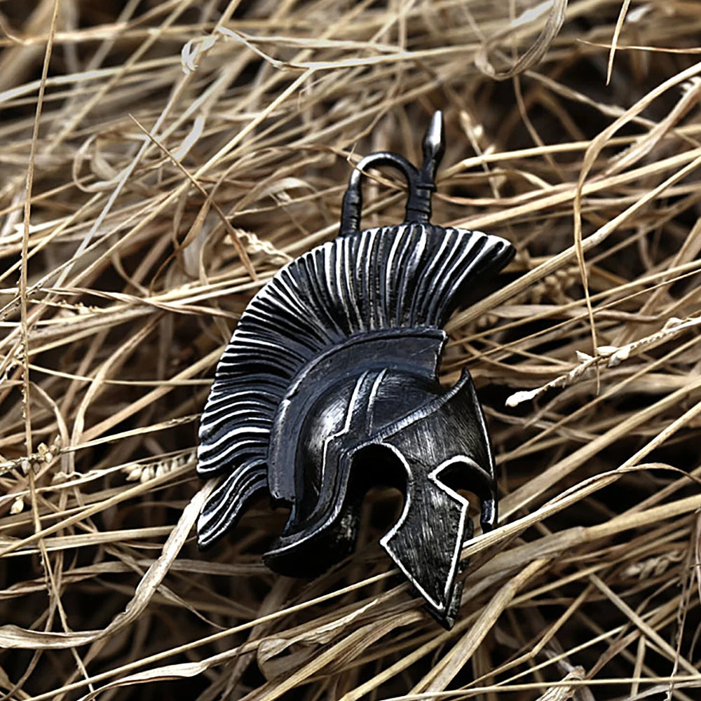 PENDRA Spartanhelm Retro Spartan Warrior Helmet Pendant