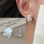 PENDRA Liquid Lava Sterling Silver Earrings