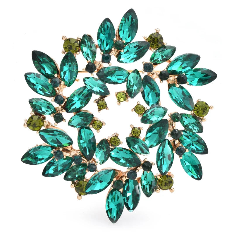 PENDRA Florielle32 Rhinestone Brooch