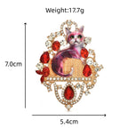 PENDRA Royalecat Luxury Palace Cat Brooch
