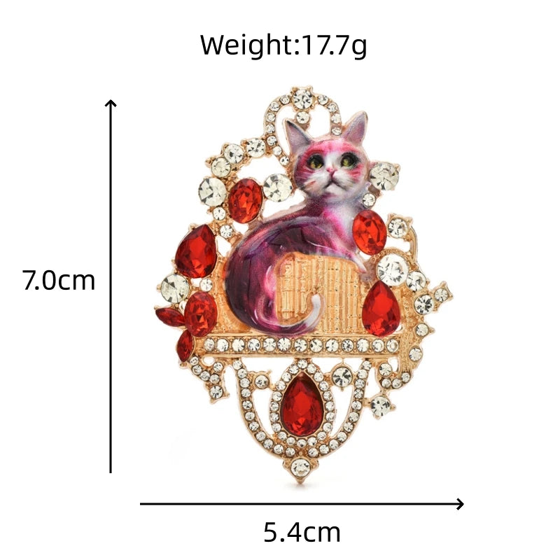 PENDRA Royalecat Luxury Palace Cat Brooch