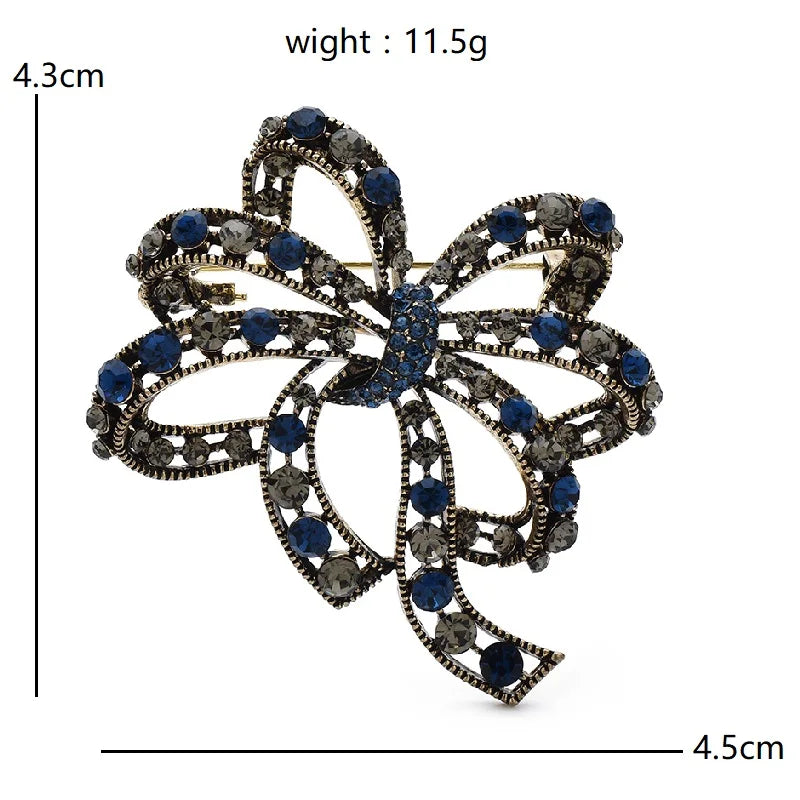 PENDRA Florielle29 Rhinestone Brooch