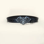 PENDRA Galaeva Black Skull Luxury Belt