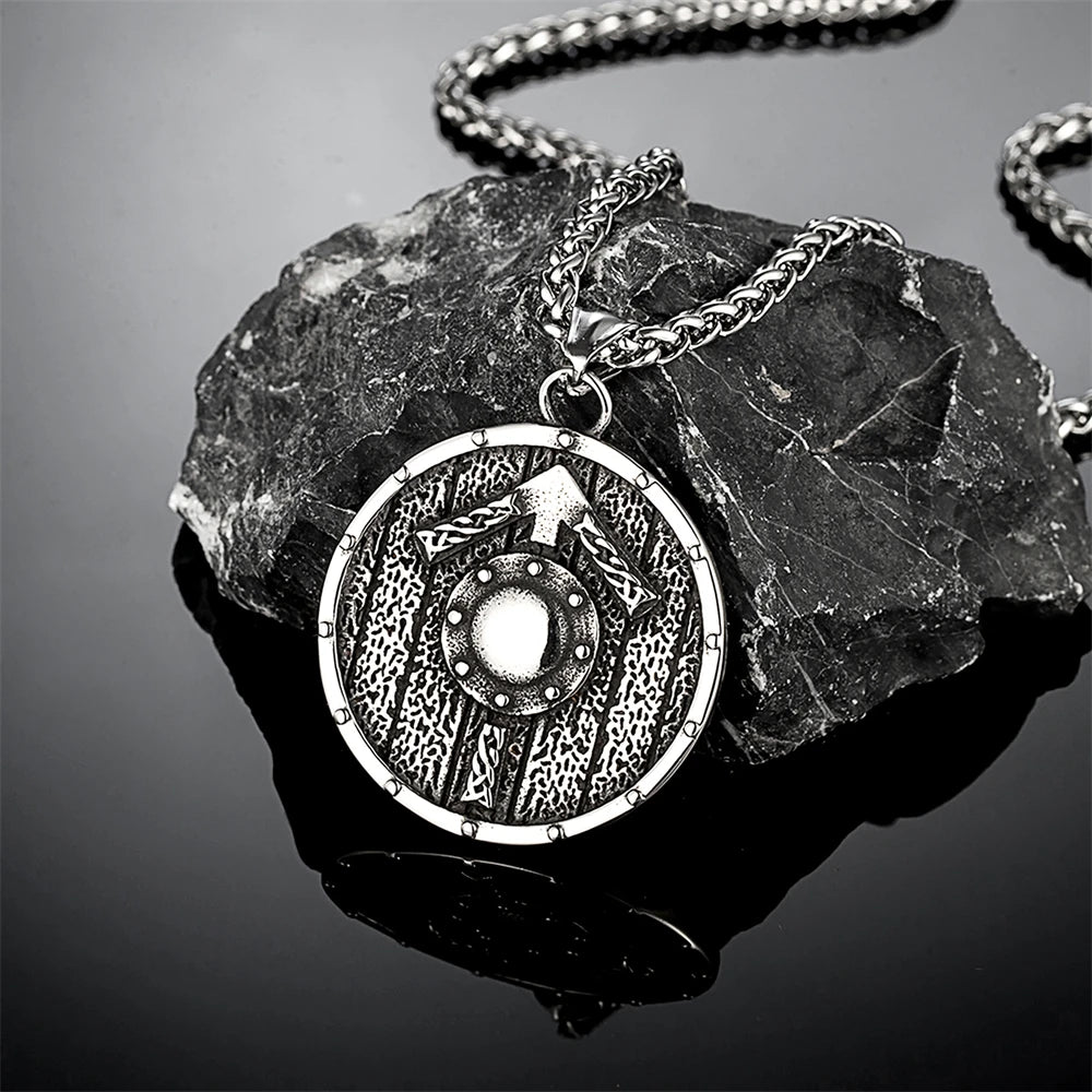 PENDRA Rune Compass Futhark Necklace