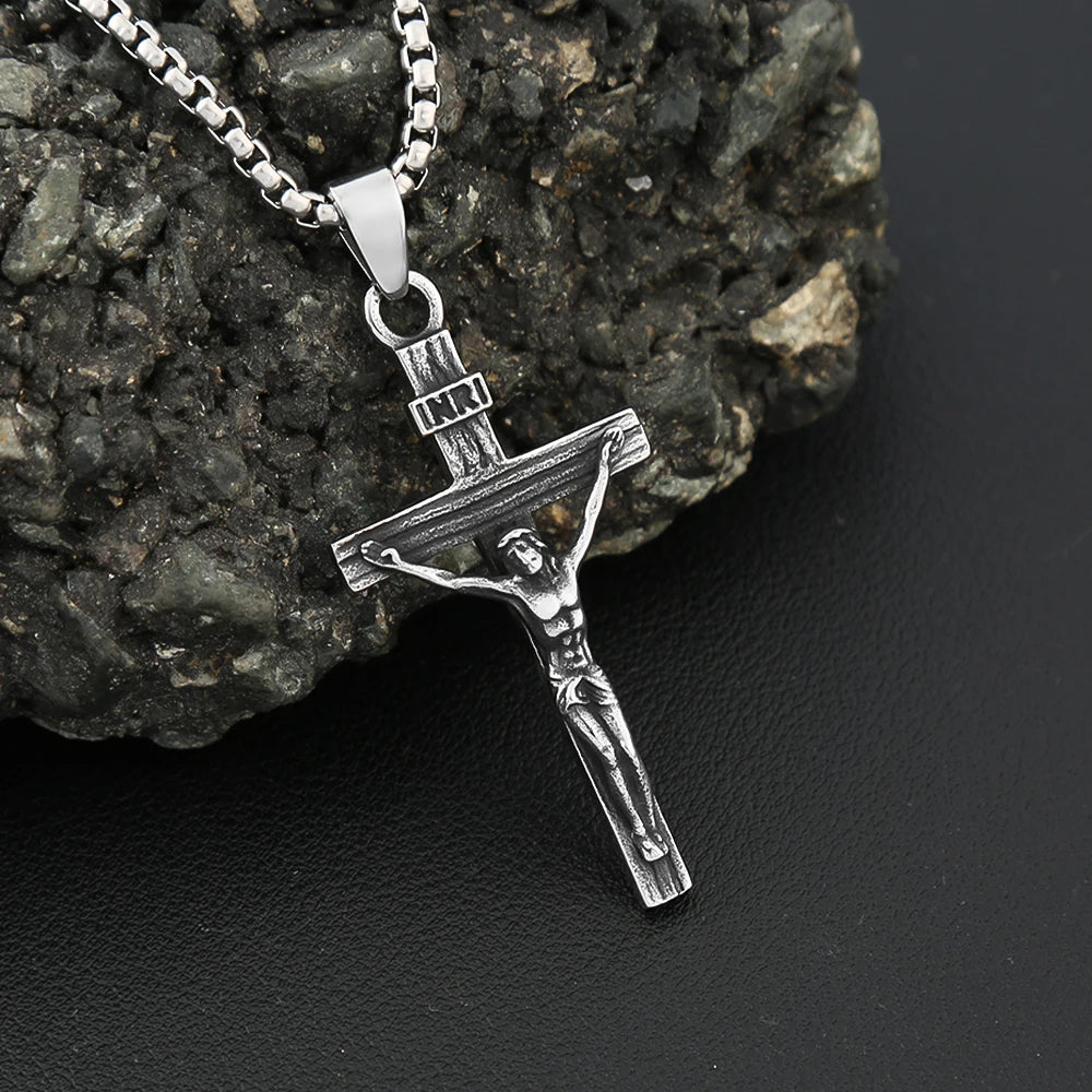 PENDRA Jesuscross 316L Stainless Steel Cross Pendant