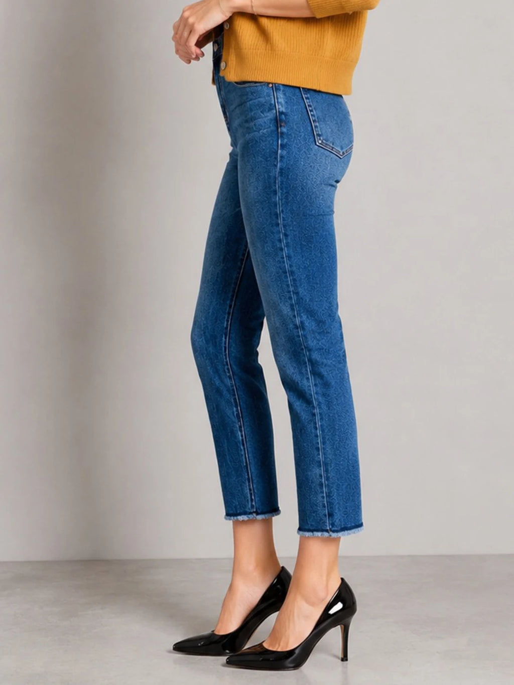 PENDRA Elastic Dark Wash Jeans