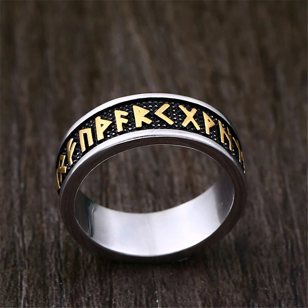 PENDRA Celtic Knot Rune Viking Ring