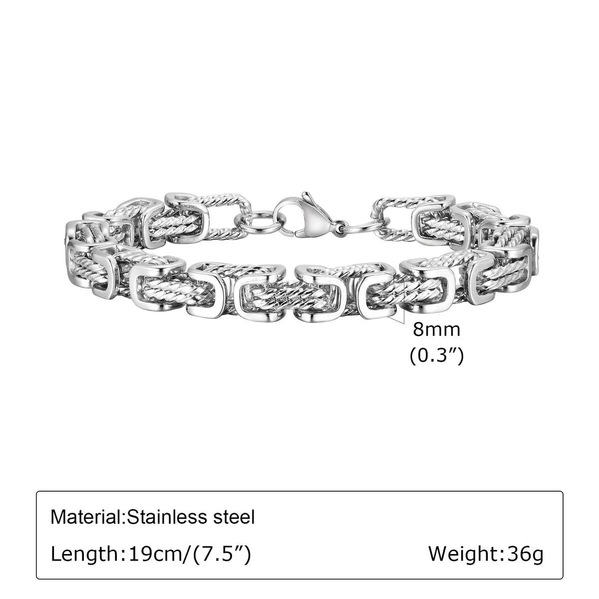 PENDRA Byzantine Braided Link Bracelet