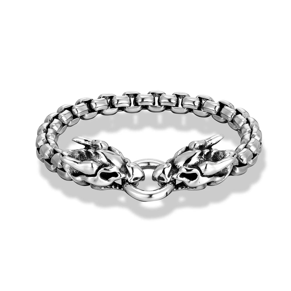 PENDRA Dragon Vintage Steel Bracelet