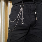 PENDRA Moonstar Rivet Waist Chain Keychain
