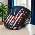 1pc Vintage Freedom Flag Texture All-over Print Flat-top Hat for Men and Women; Painter's Hat, Newsboy Cap, Beret, Irish-style D
