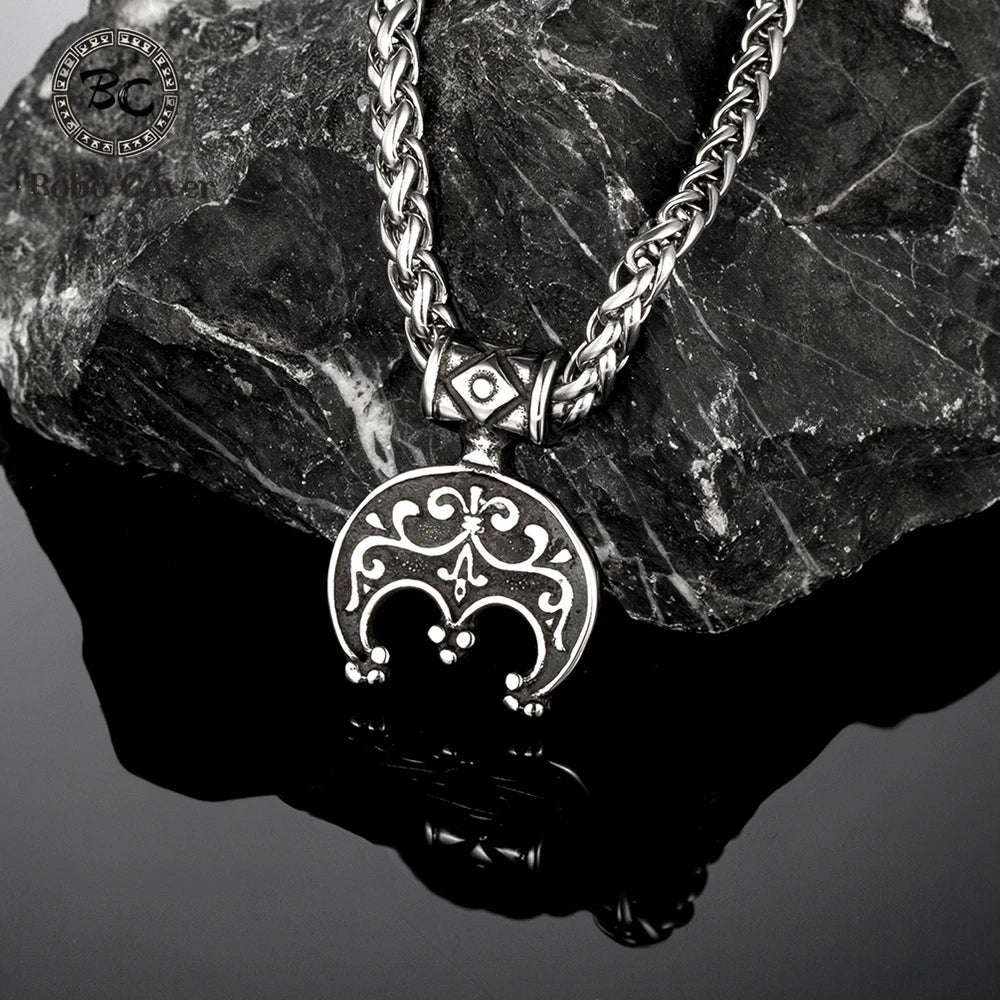 PENDRA Celtic Knot Rune Flower Necklace