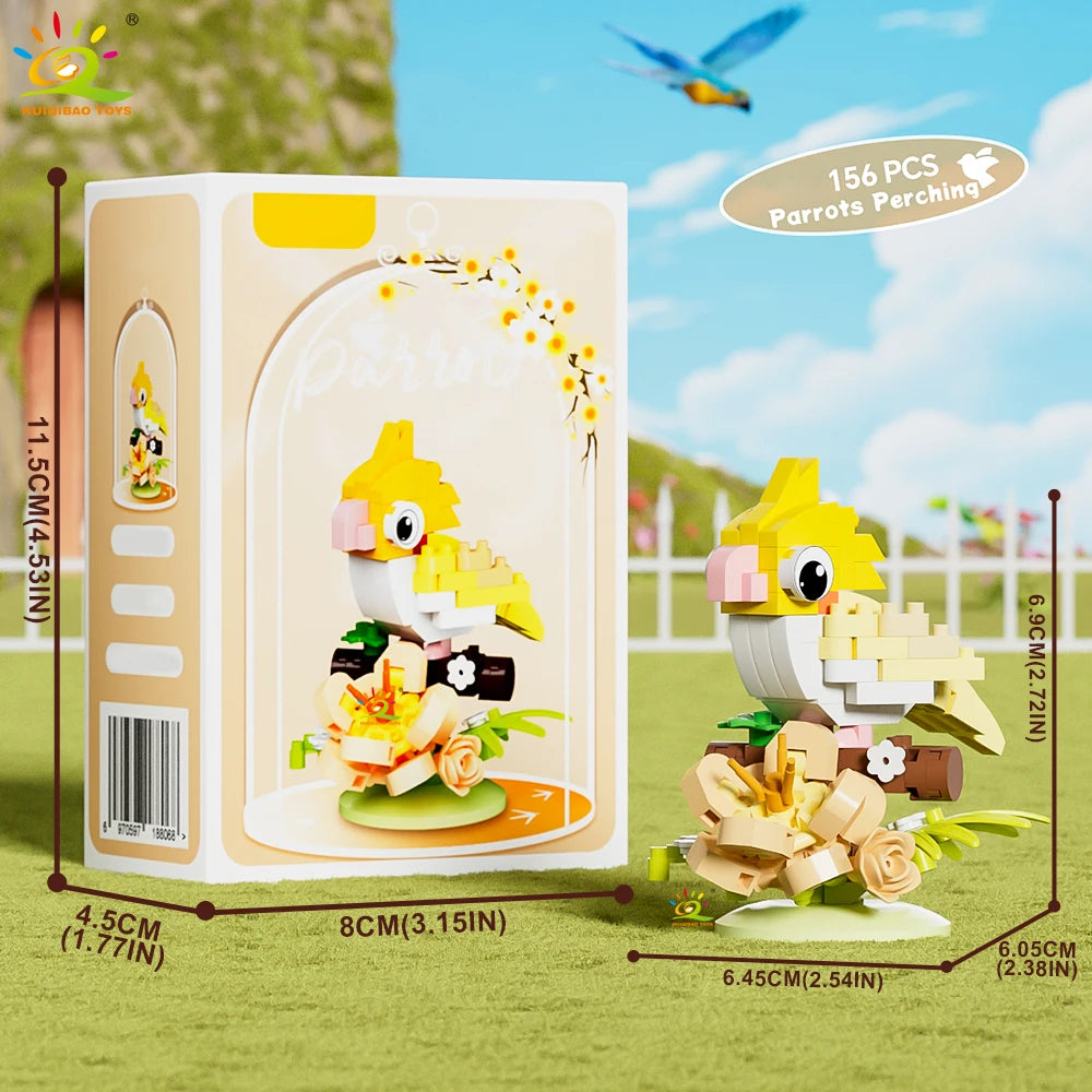 PENDRA Parrot Bird Micro Building Set