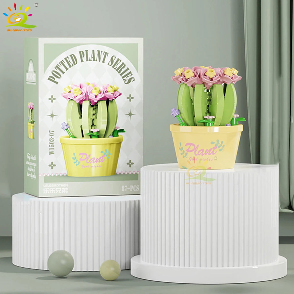 PENDRA Succulent Potted Floral Building Set