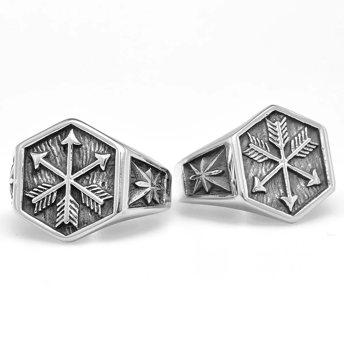 Arrow of Eros Stainless Steel Mens Rings Unique Charm Punk for Couple Male Boyfriend Biker Jewelry Creativity Gift Wholesale