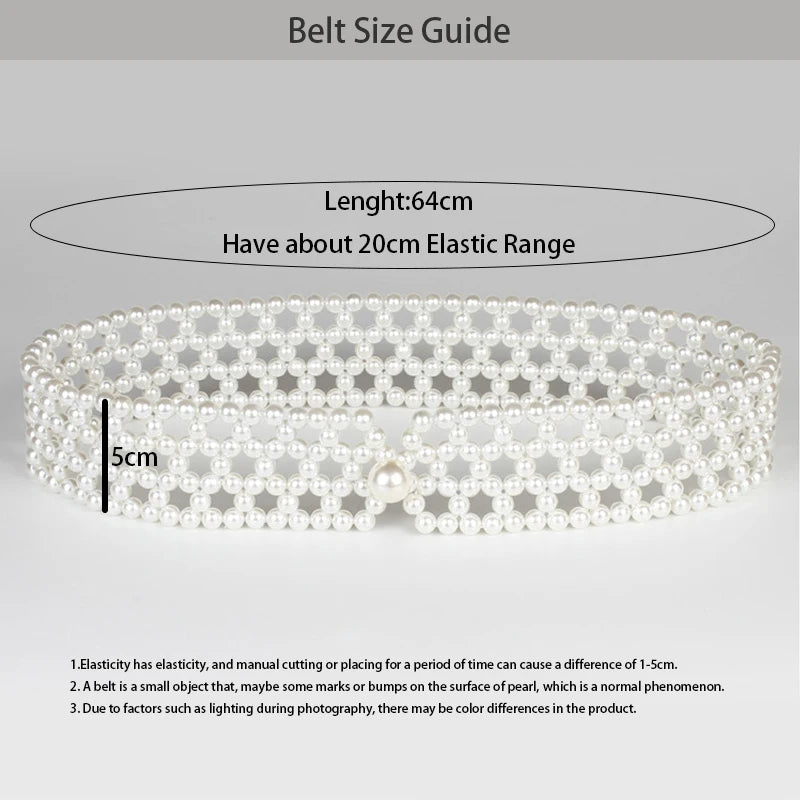 PENDRA Galaia Pearl Elegant Waist Chain Belt