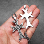 PENDRA Nordic Celtic Knot Steel Necklace