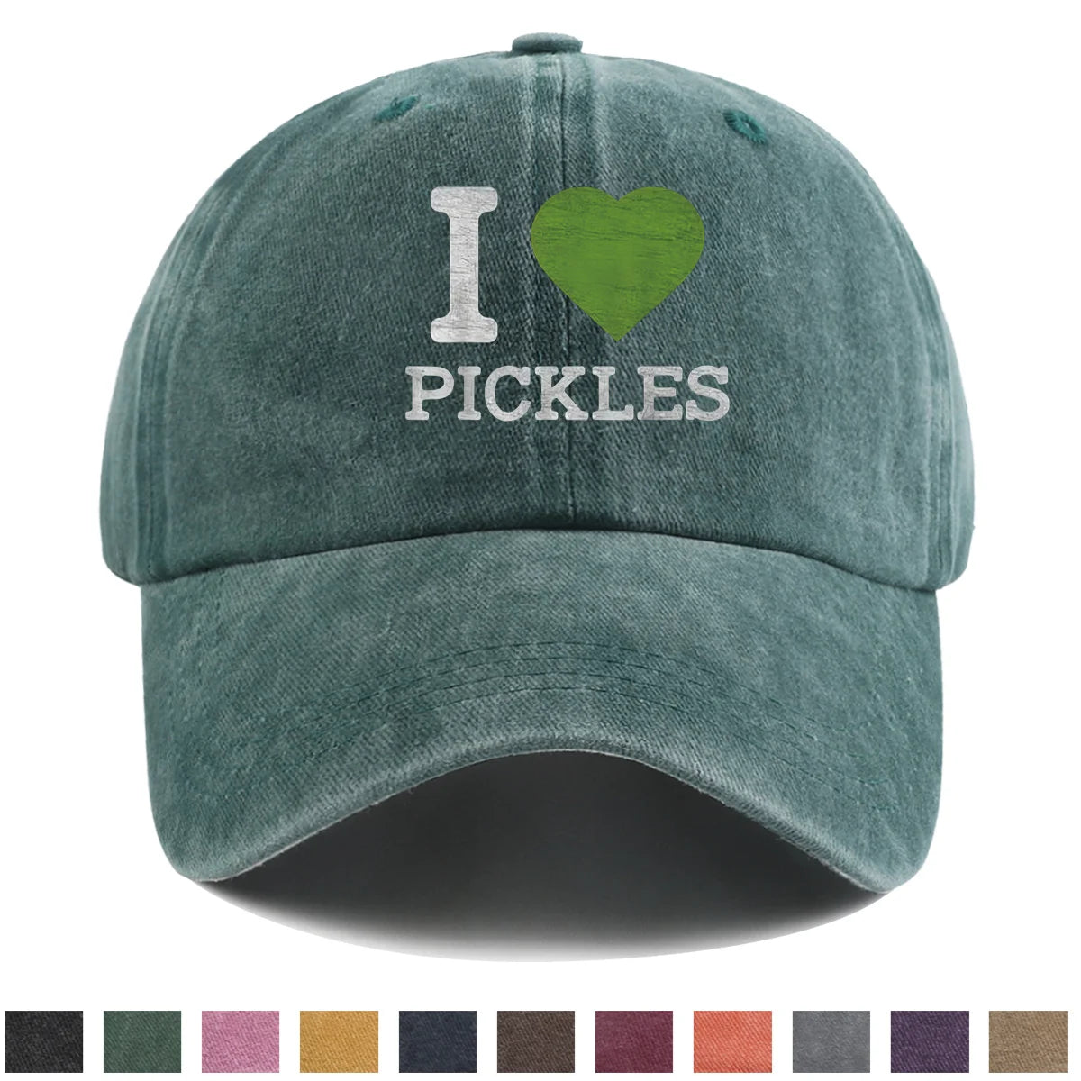 PENDRA Love Pickles Duckbill Pickle Adjustable Snapback Lightweight Breathable Baseball Cap