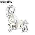 PENDRA Stainless Steel Goat Brooch