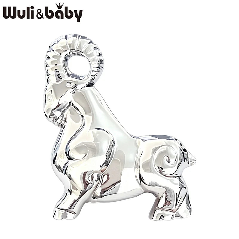 PENDRA Stainless Steel Goat Brooch