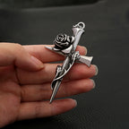 PENDRA Rosecross Vintage Rose Cross Necklace