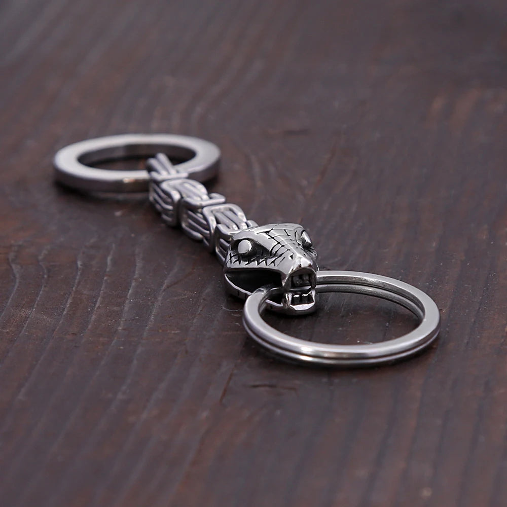 PENDRA Runekey Viking Snake Keychain