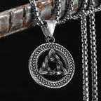Viking Celtic Knot Odian Men Necklaces Stainless Steel Pendant Chain Women Punk Fashion Jewelry New Accessories Gifts Wholesale