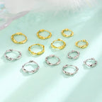 PENDRA Hoop Mobius Sterling Silver Earrings