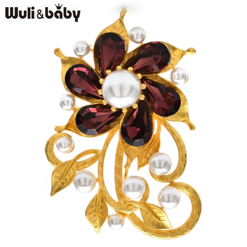 PENDRA Florielle11 Crystal Brooch