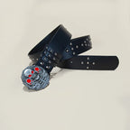 PENDRA Fayeina Black Skull Designer Belt