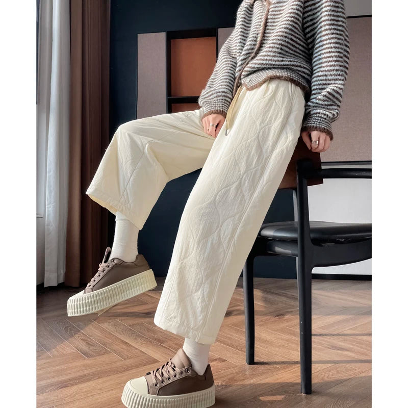 PENDRA Thick Cotton Wide Pants