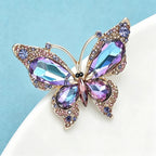 PENDRA Crystal Butterfly Brooch