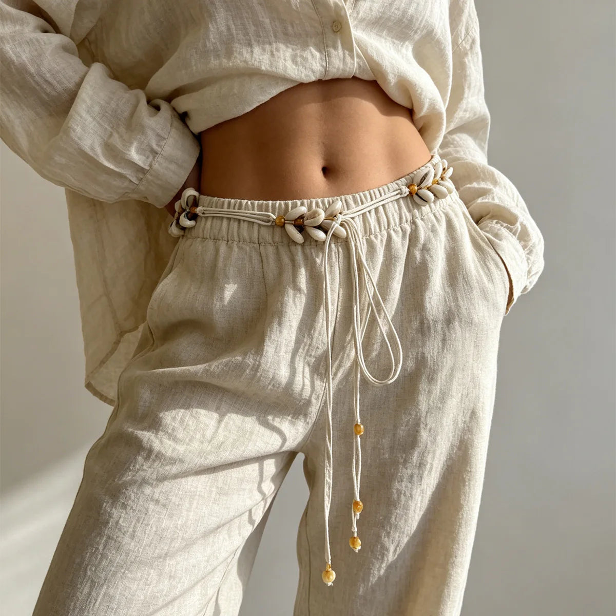 PENDRA Celesia Floral Luxury Waist Chain Belt