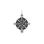 PENDRA Vegvisir Viking Compass Pendant Necklace