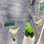 PENDRA Denim Embroidery Arrival Pants