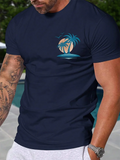 USA Flag Print Men's T-shirt Summer Daily Urban Fashion Men's T-shirt Street Casual Short-sleeved Top Travel Party Men's T-shirt