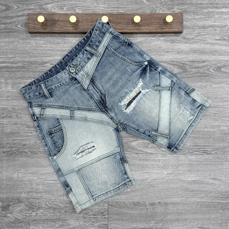 PENDRA Spliced Knee Length Shorts