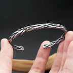 PENDRA Wheatleaf Stainless Steel Open Bracelet