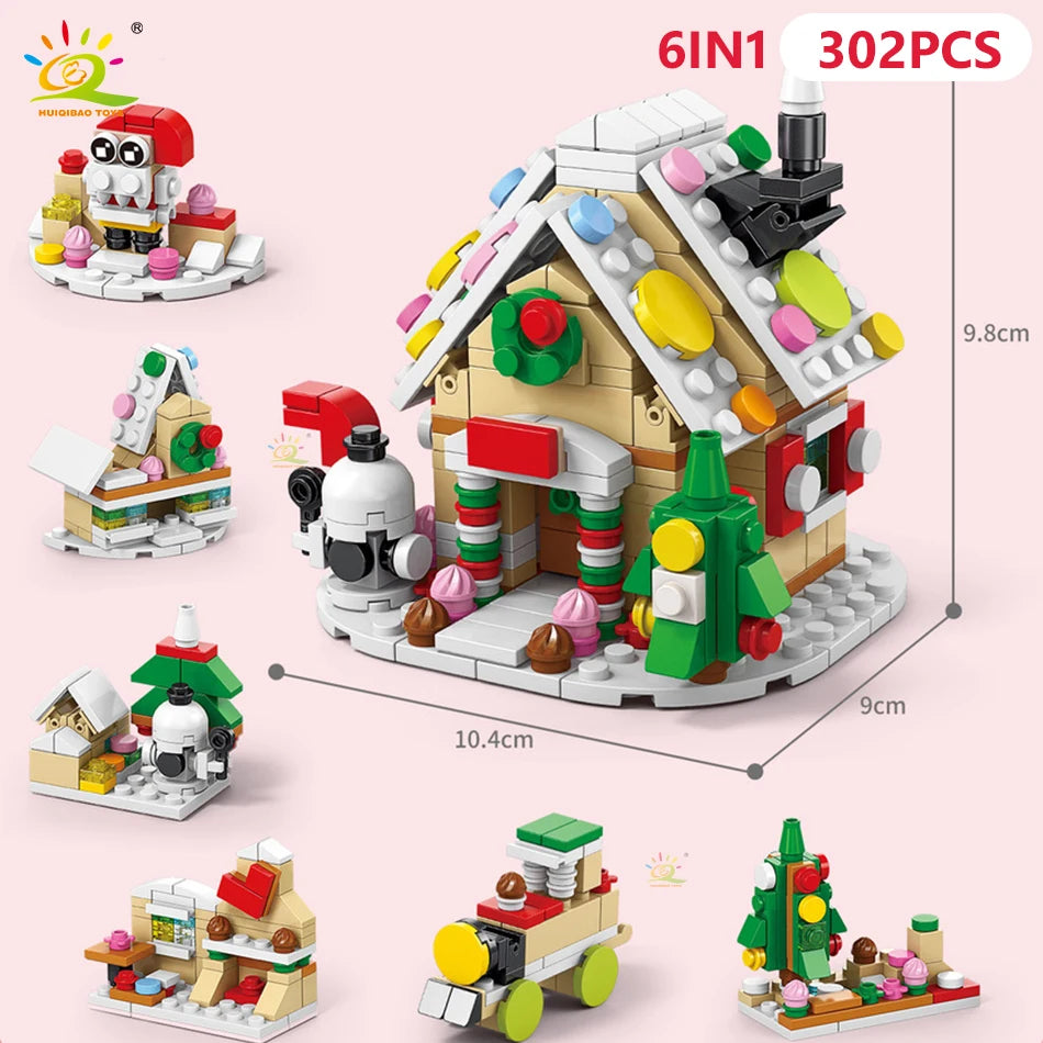 PENDRA Elk Deer Santa Building Set