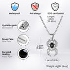 PENDRA Spider Onyx Pendant Necklace