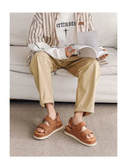 PENDRA Cowhide Non Stuffy Sandals