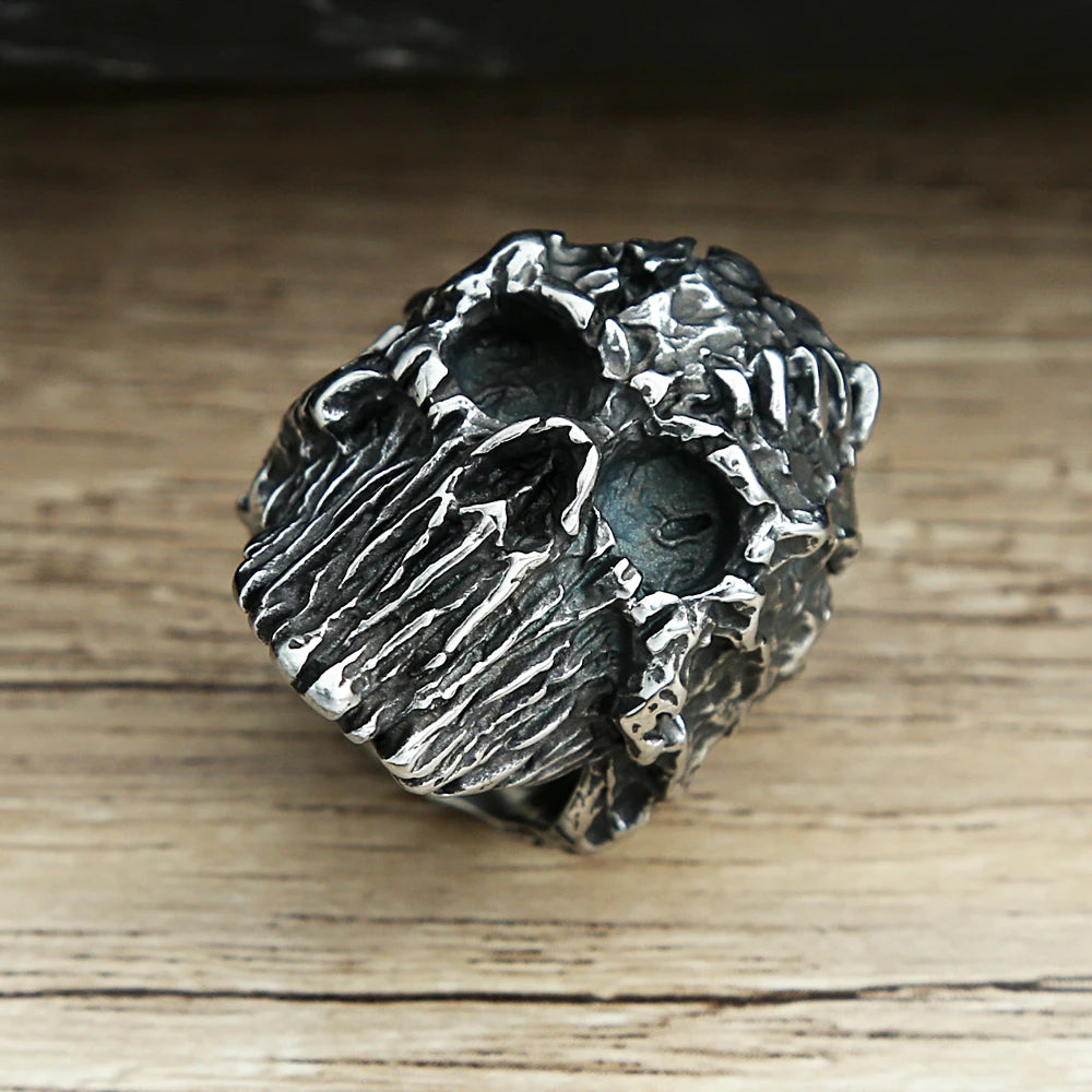 PENDRA Devilskull Gothic Black Devil Skull Ring