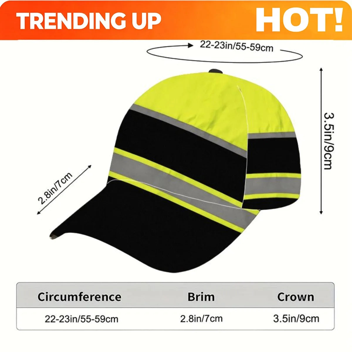 PENDRA Reflective Adjustable Baseball Cap