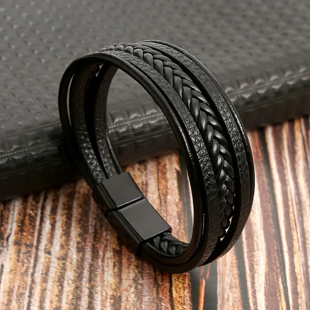 PENDRA Aevmire Braided Leather Bracelet