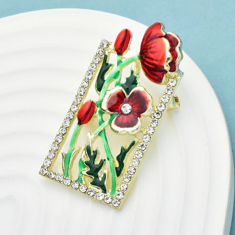 PENDRA Floravie Beautiful Flower Brooch