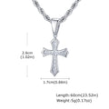 PENDRA Cross 60Cm Pendant Necklace
