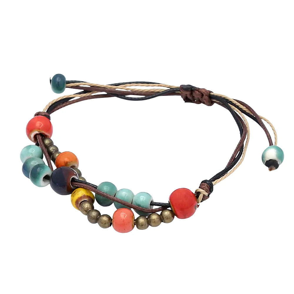 PENDRA Ceramica Vintage Ethnic Handmade Ceramic Bracelet