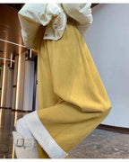 PENDRA Corduroy Splicing Lamb Pants