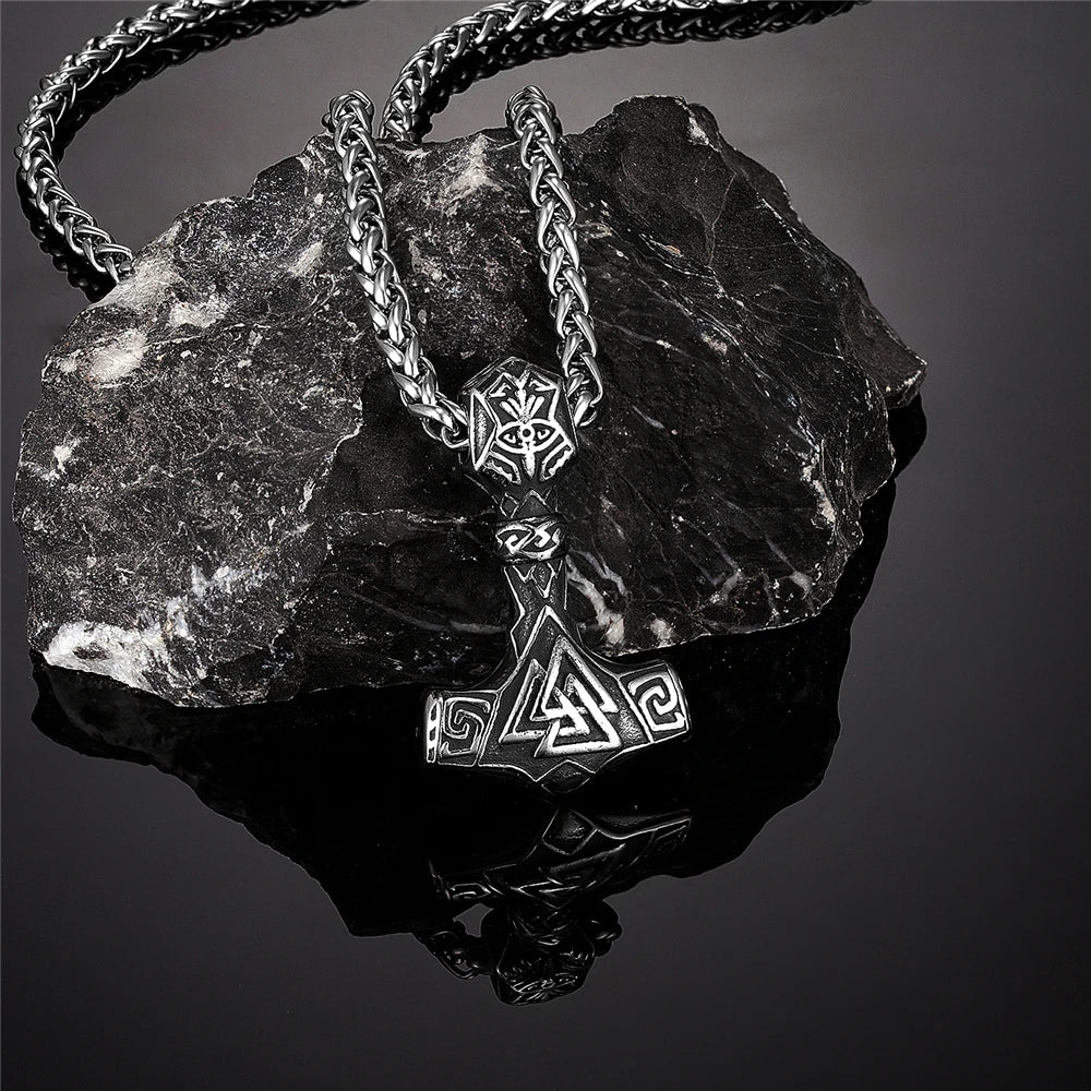 PENDRA Rune Hammer Necklace